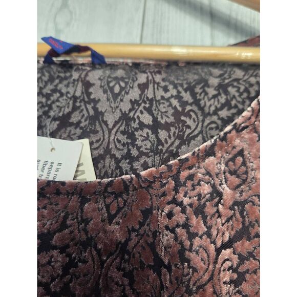 Aeropostale Whimsigoth Dark Academia Burnout Velvet Top Sz. L Jr NWT - Picture 5 of 5